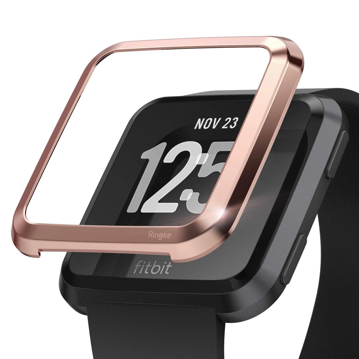 Bezel Styling Fitbit Versa Glossy Pink Gold