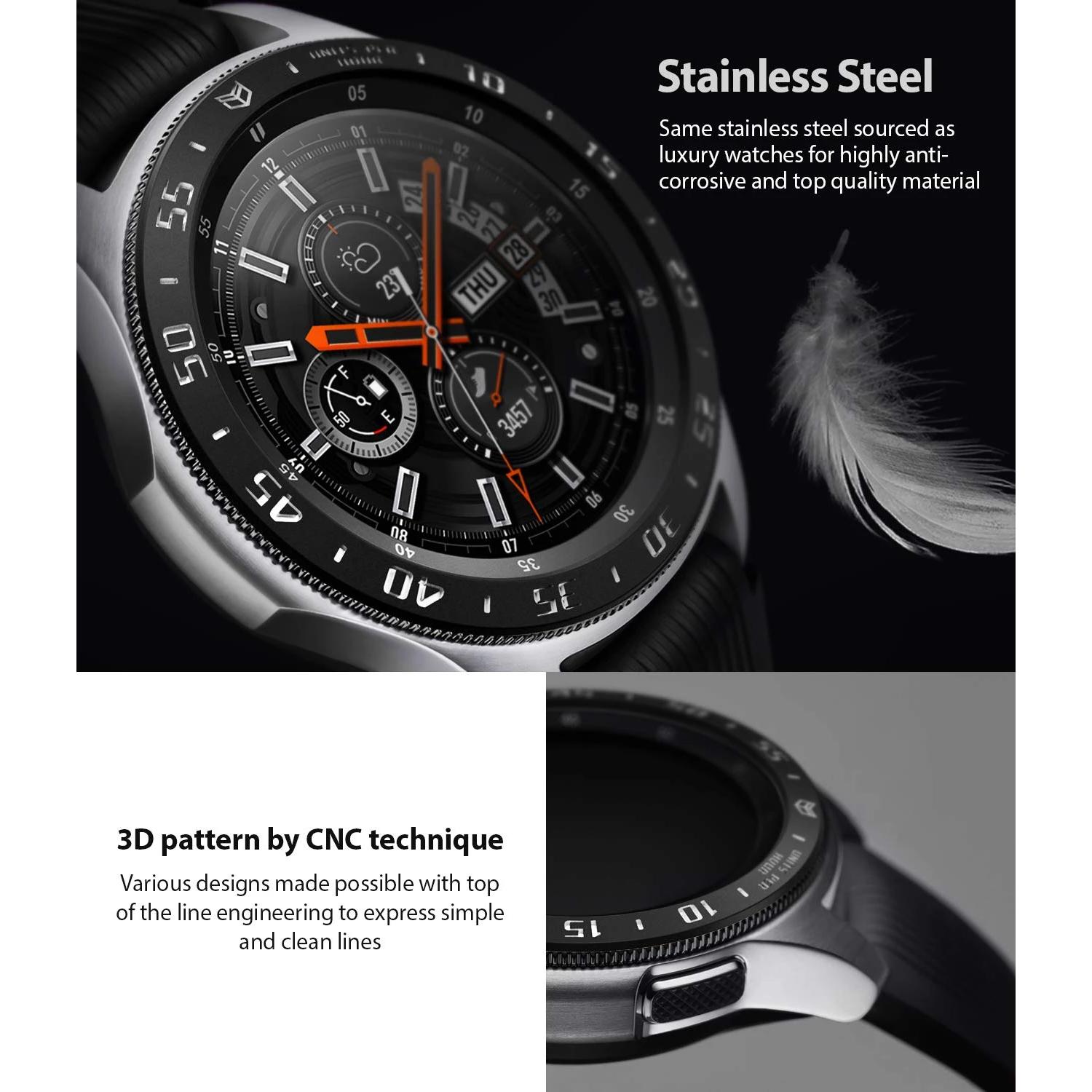 Bezel Styling Galaxy Watch 46mm/Gear S3 Black
