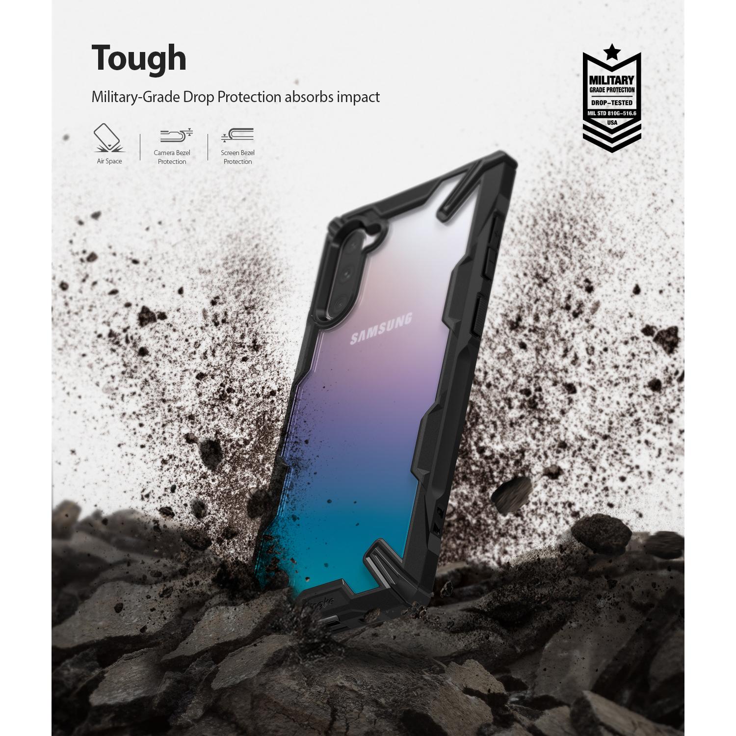 Fusion X Case Samsung Galaxy Note 10 Musta