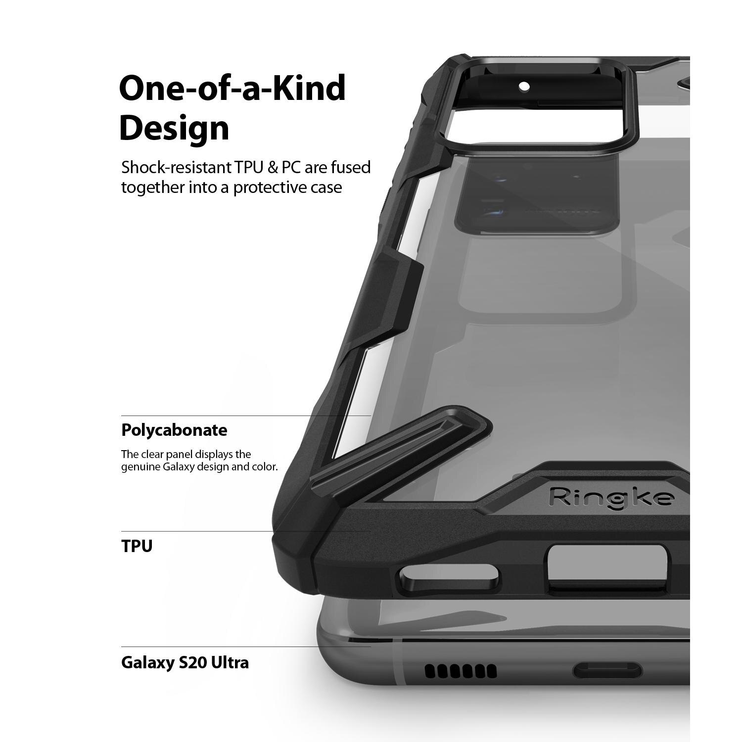 Fusion X Case Samsung Galaxy S20 Ultra Musta