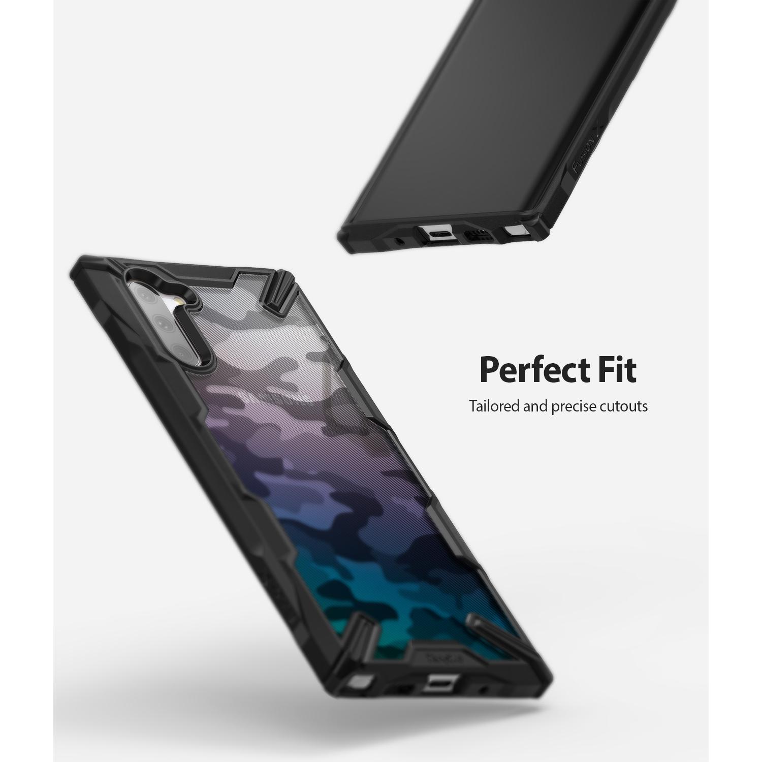 Fusion X Design Case Galaxy Note 10 Camo Black