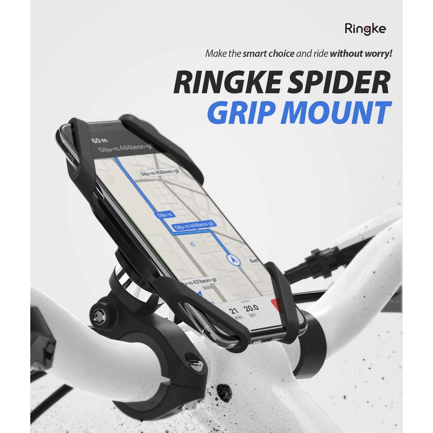 Spider Grip Bike Phone Mount Black