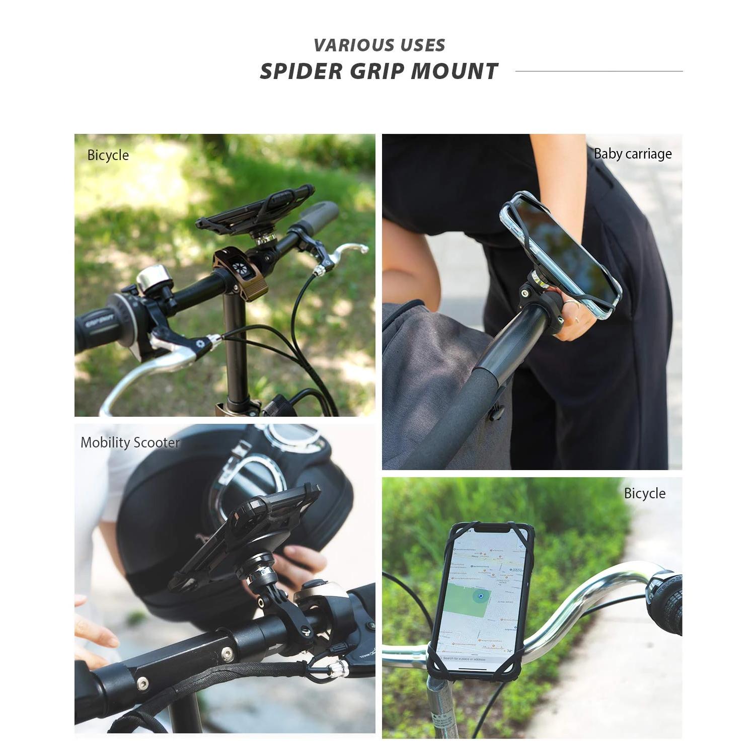 Spider Grip Bike Phone Mount Black
