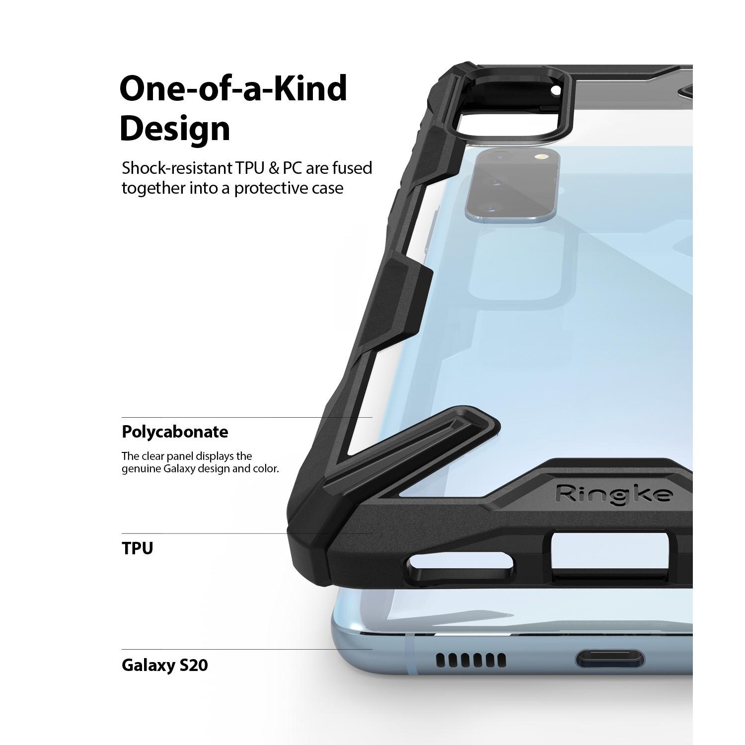 Fusion X Case Samsung Galaxy S20 Musta