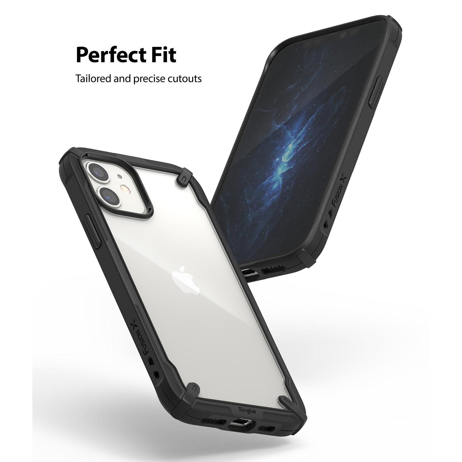 Fusion X Case iPhone 12/iPhone 12 Pro Musta