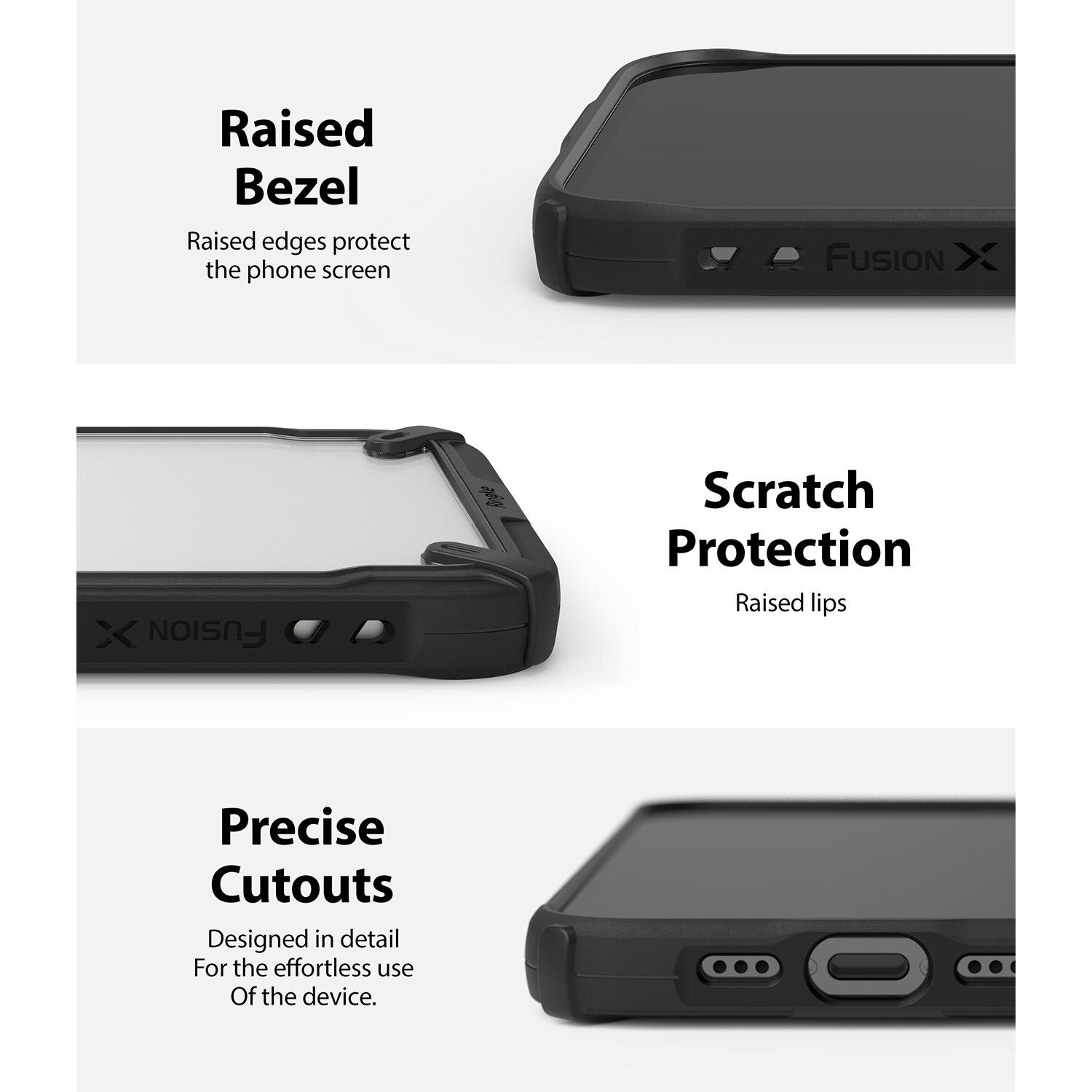 Fusion X Case iPhone 12/iPhone 12 Pro Musta