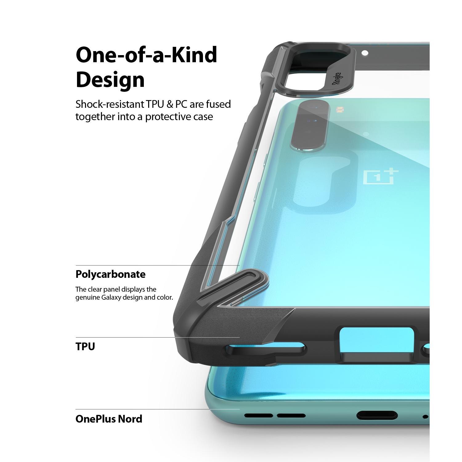Fusion X Case  OnePlus Nord Musta