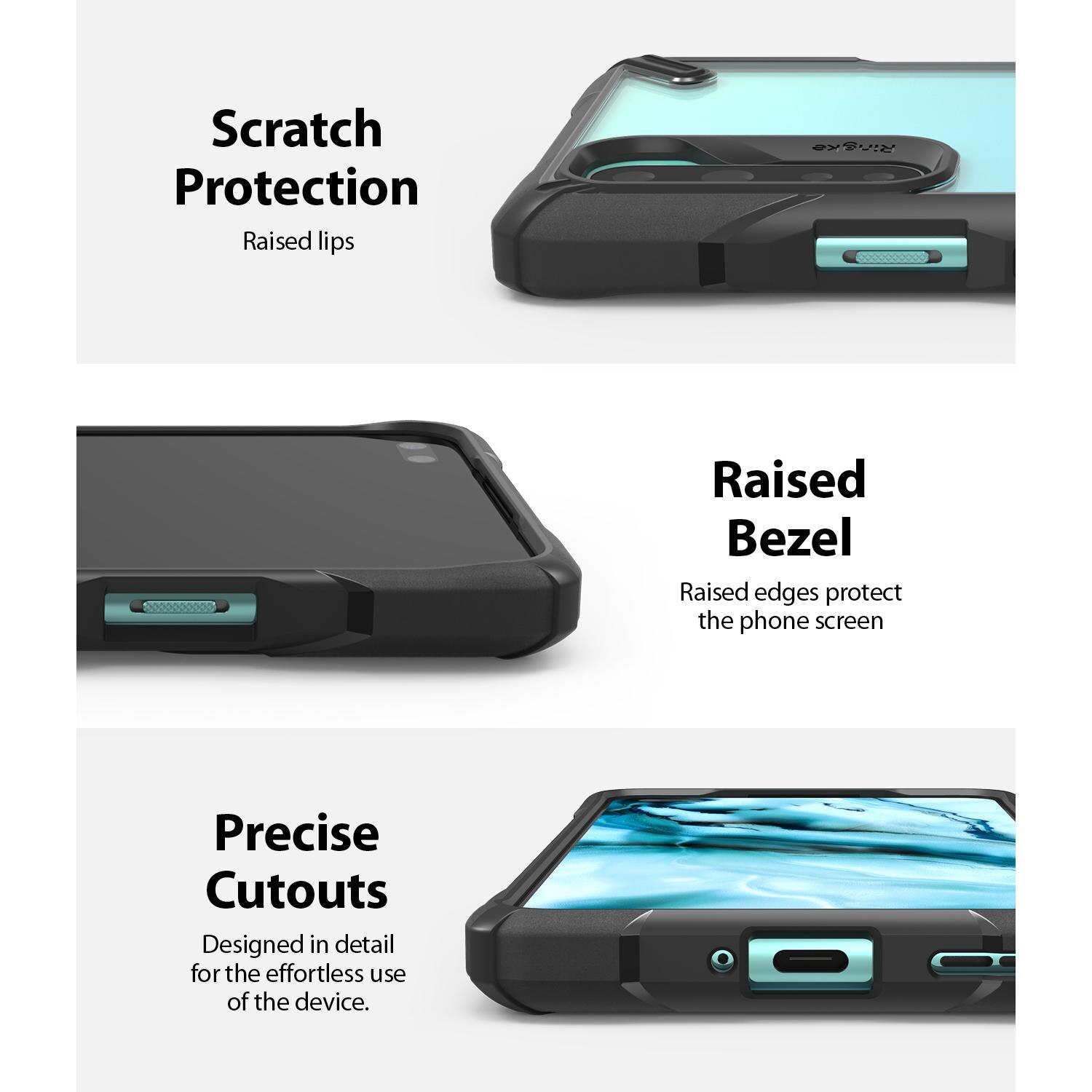 Fusion X Case  OnePlus Nord Musta