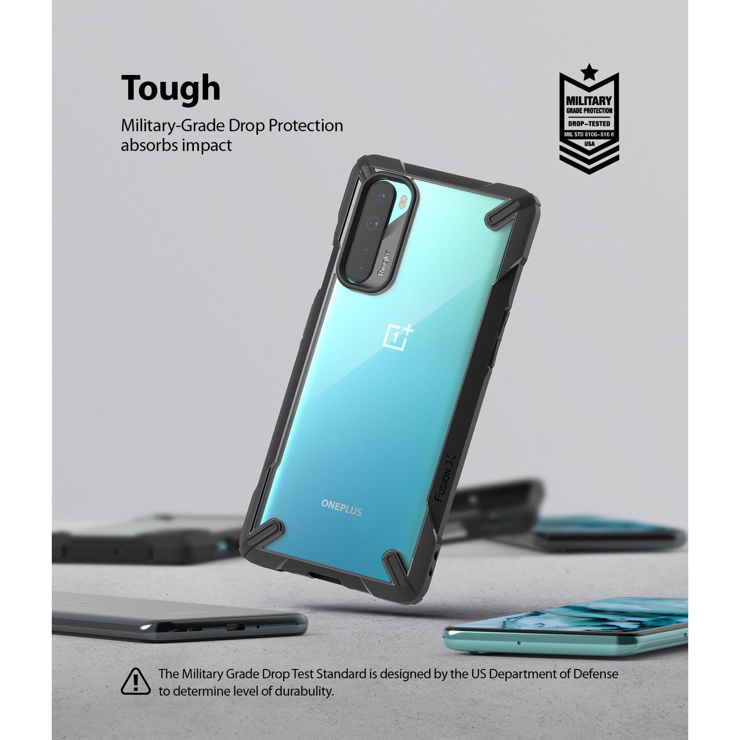 Fusion X Case  OnePlus Nord Musta
