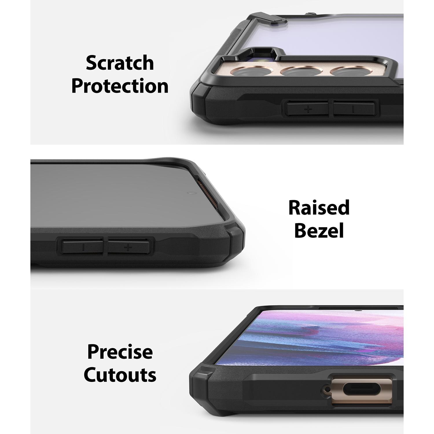 Fusion X Case Samsung Galaxy S21 Plus Musta