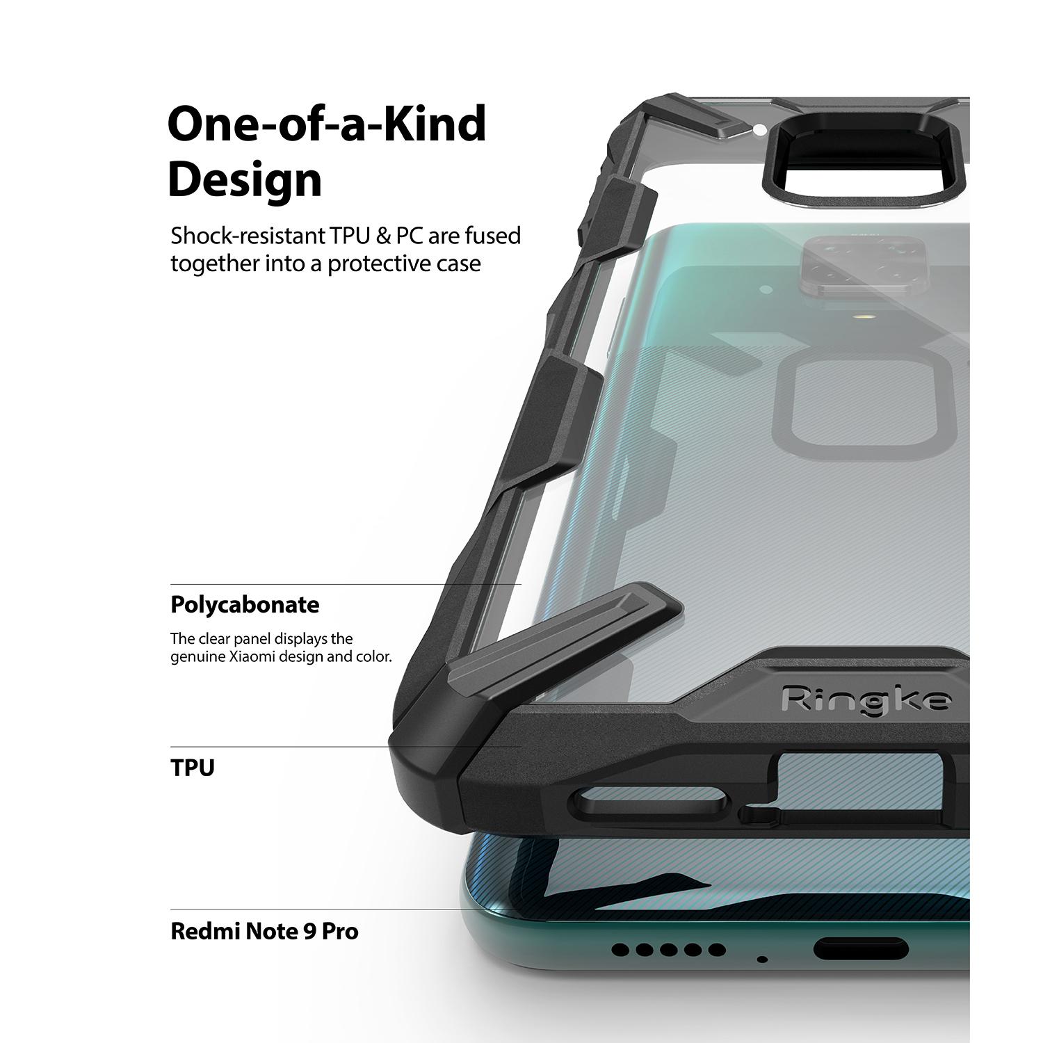 Fusion X Case Xiaomi Redmi Note 9 Pro/9S Black