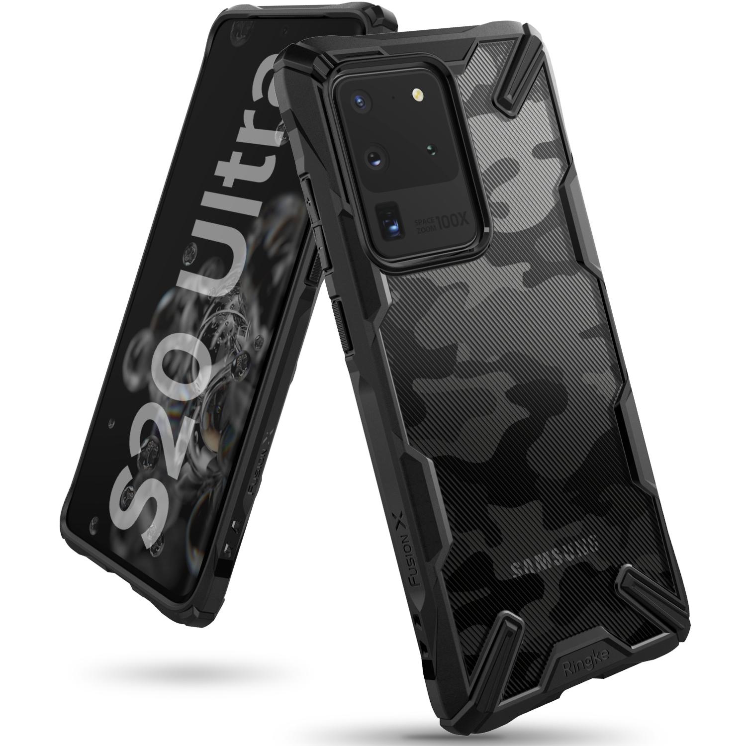 Fusion X Design Case Galaxy S20 Ultra Camo Black