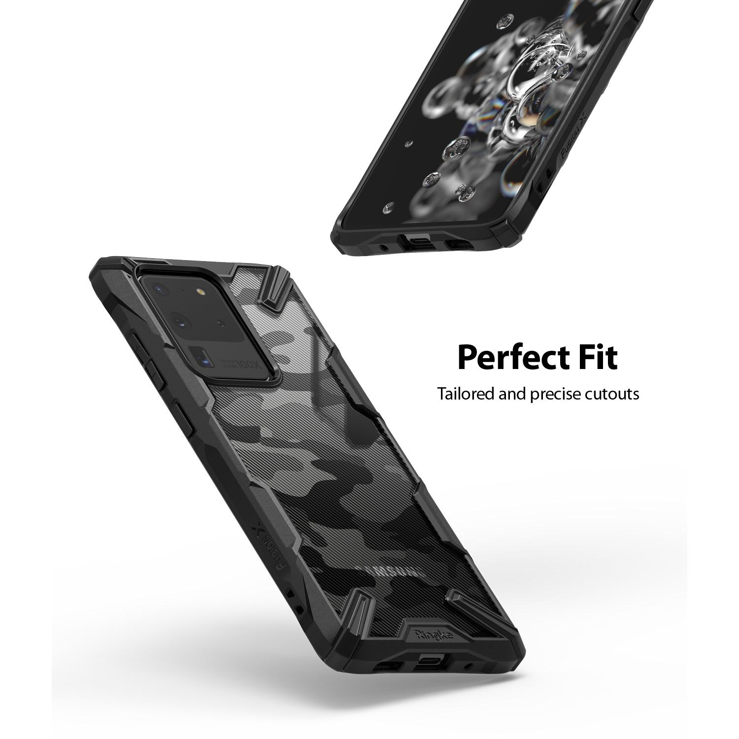 Fusion X Design Case Galaxy S20 Ultra Camo Black