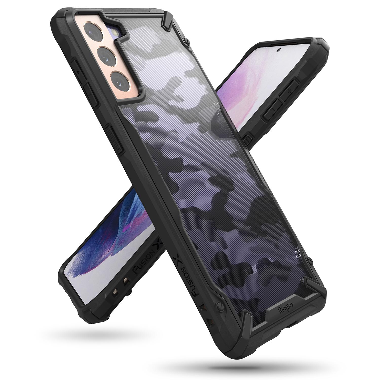 Fusion X Design Case Galaxy S21 Camo Black