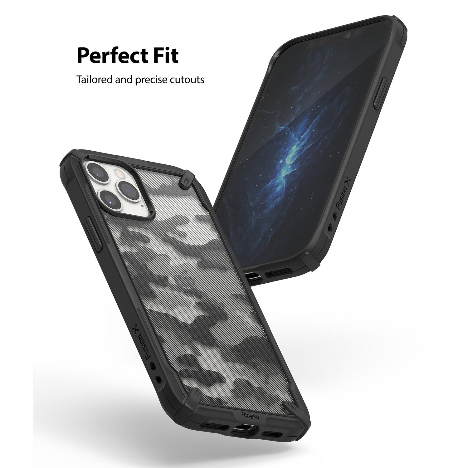 Fusion X Design Case iPhone 12 Pro Max Camo Black