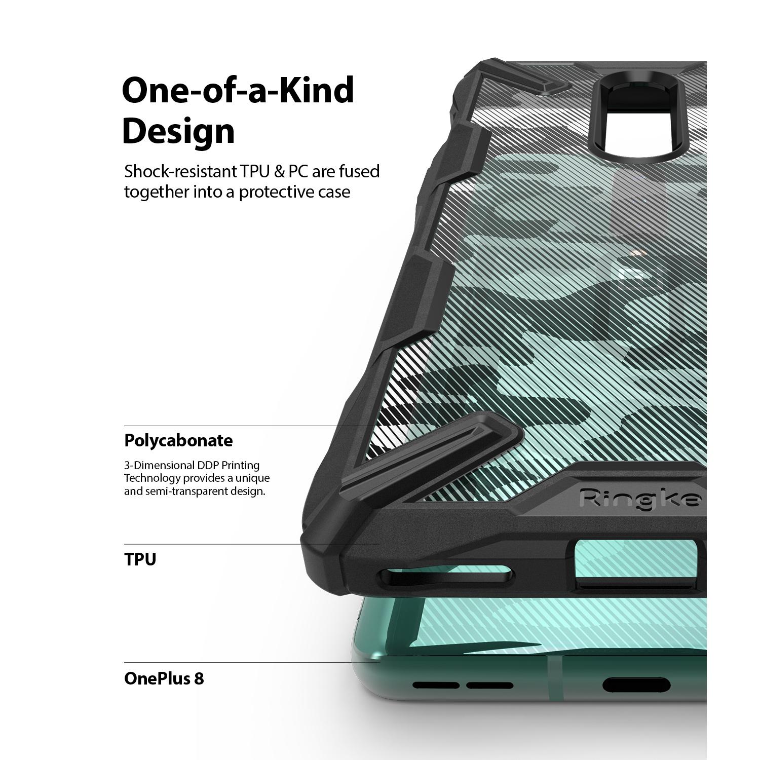 Fusion X Design Case OnePlus 8 Camo Black
