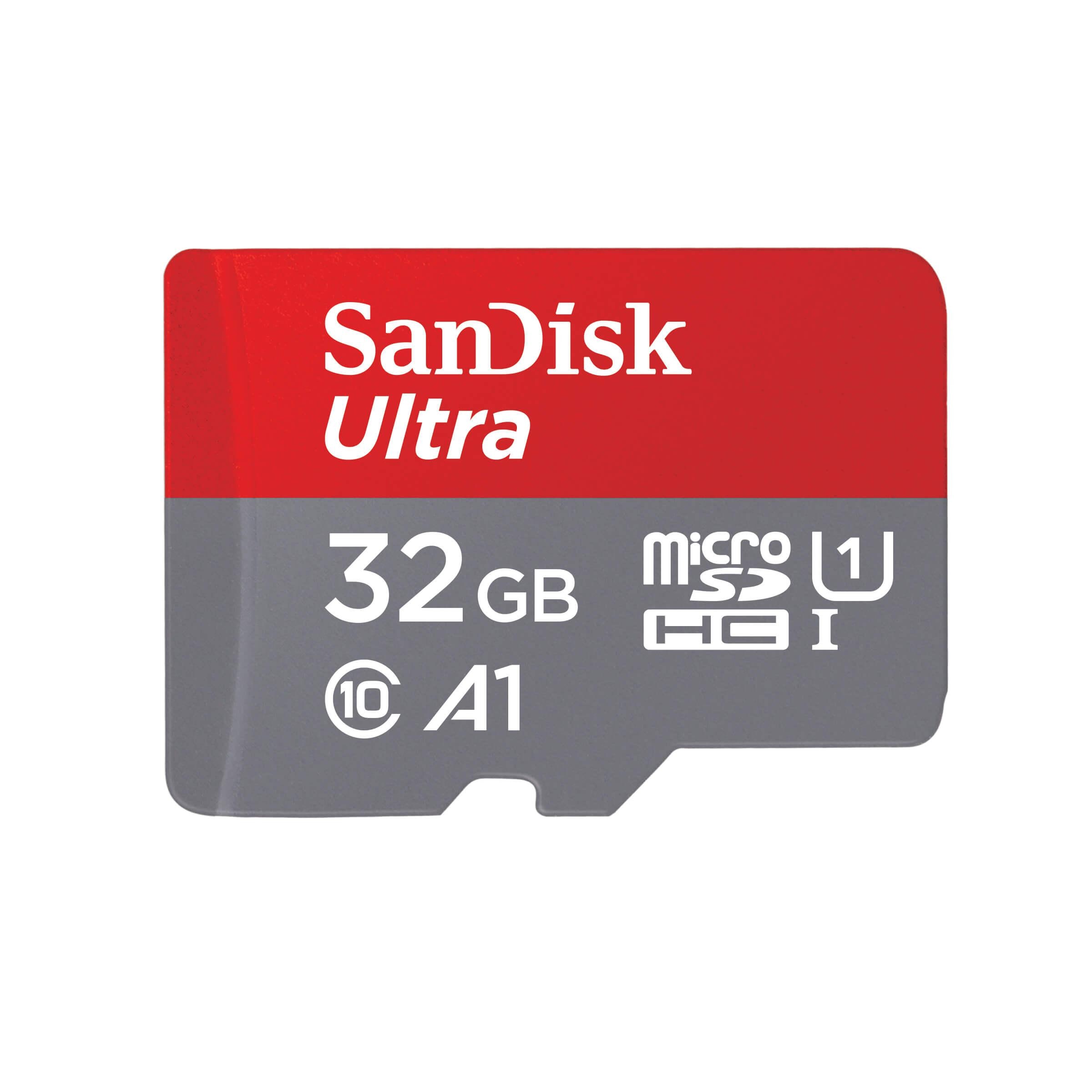 32GB microSDHC Class 10 UHS-I 120MB/s