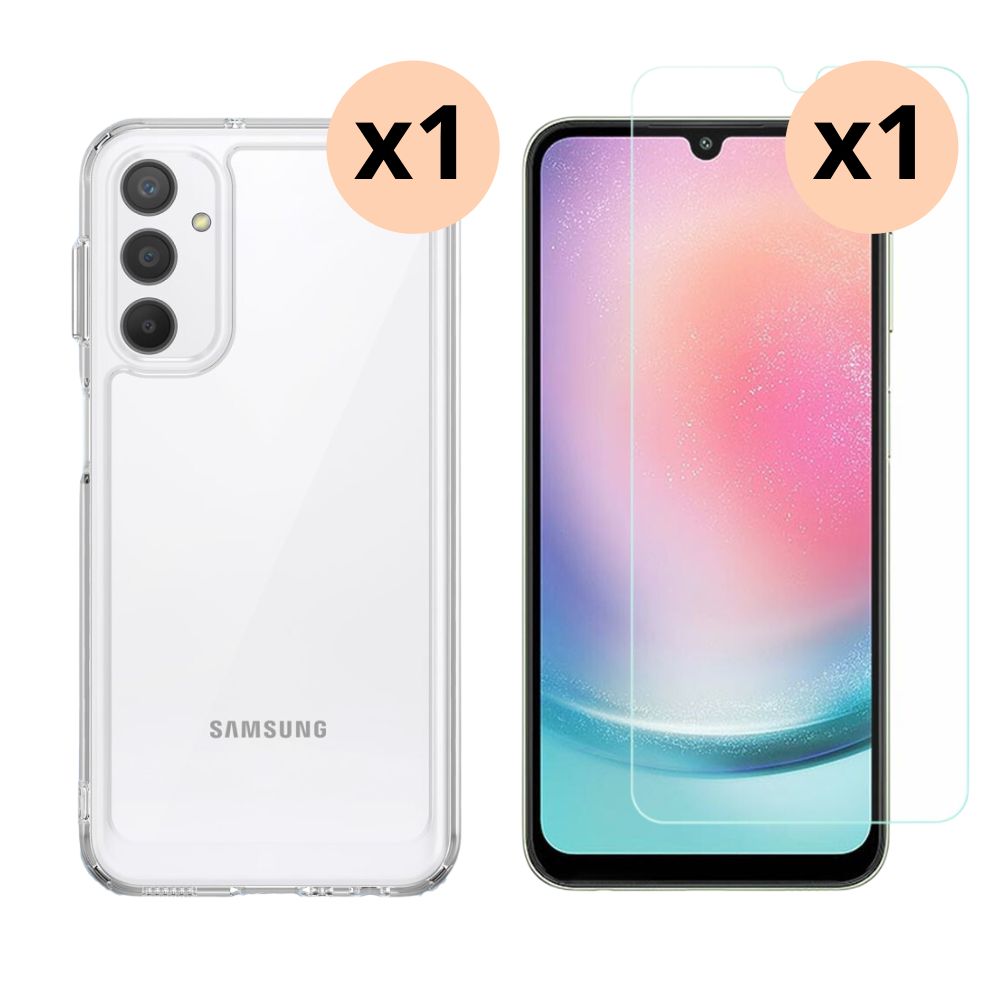 Samsung Galaxy A24 Kit Kuori ja Näytönsuoja