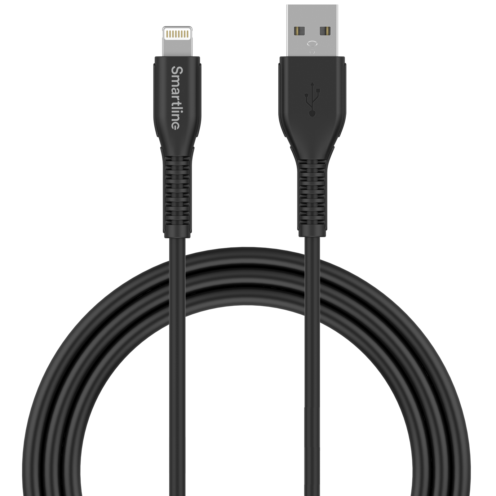 Strong USB Cable Lightning 2m musta