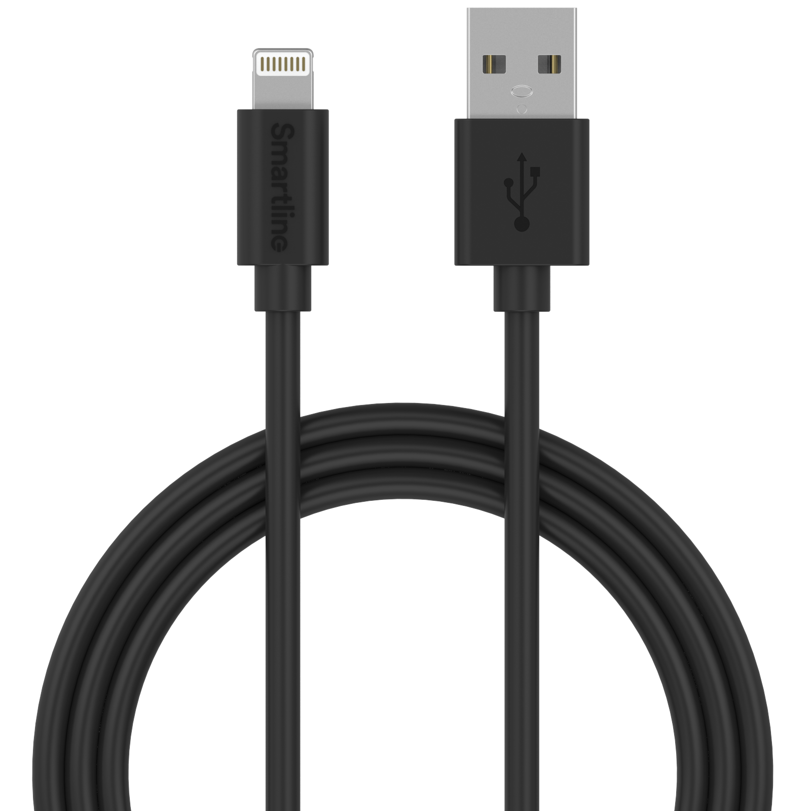 USB Cable Lightning 1m musta