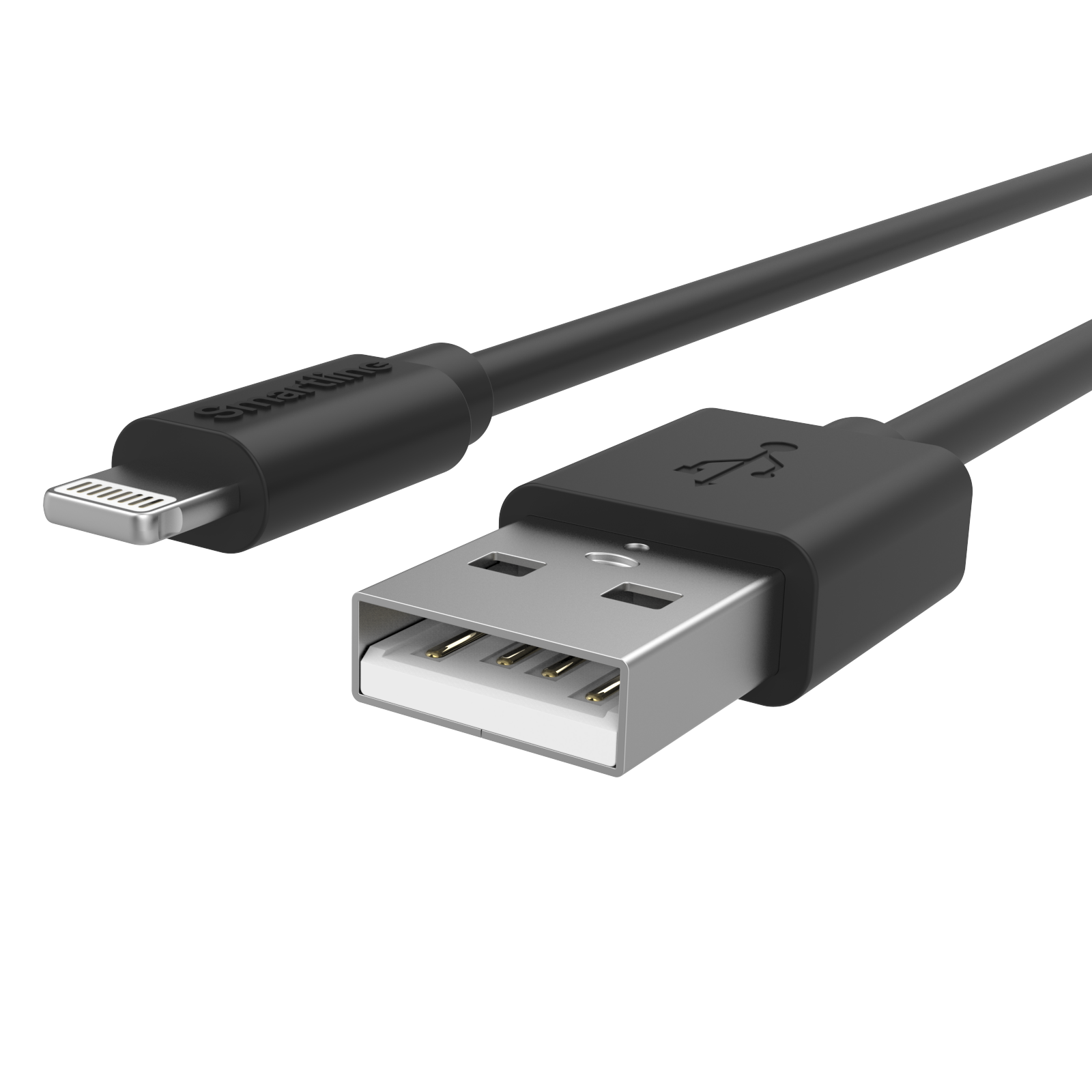 USB Cable Lightning 1m musta