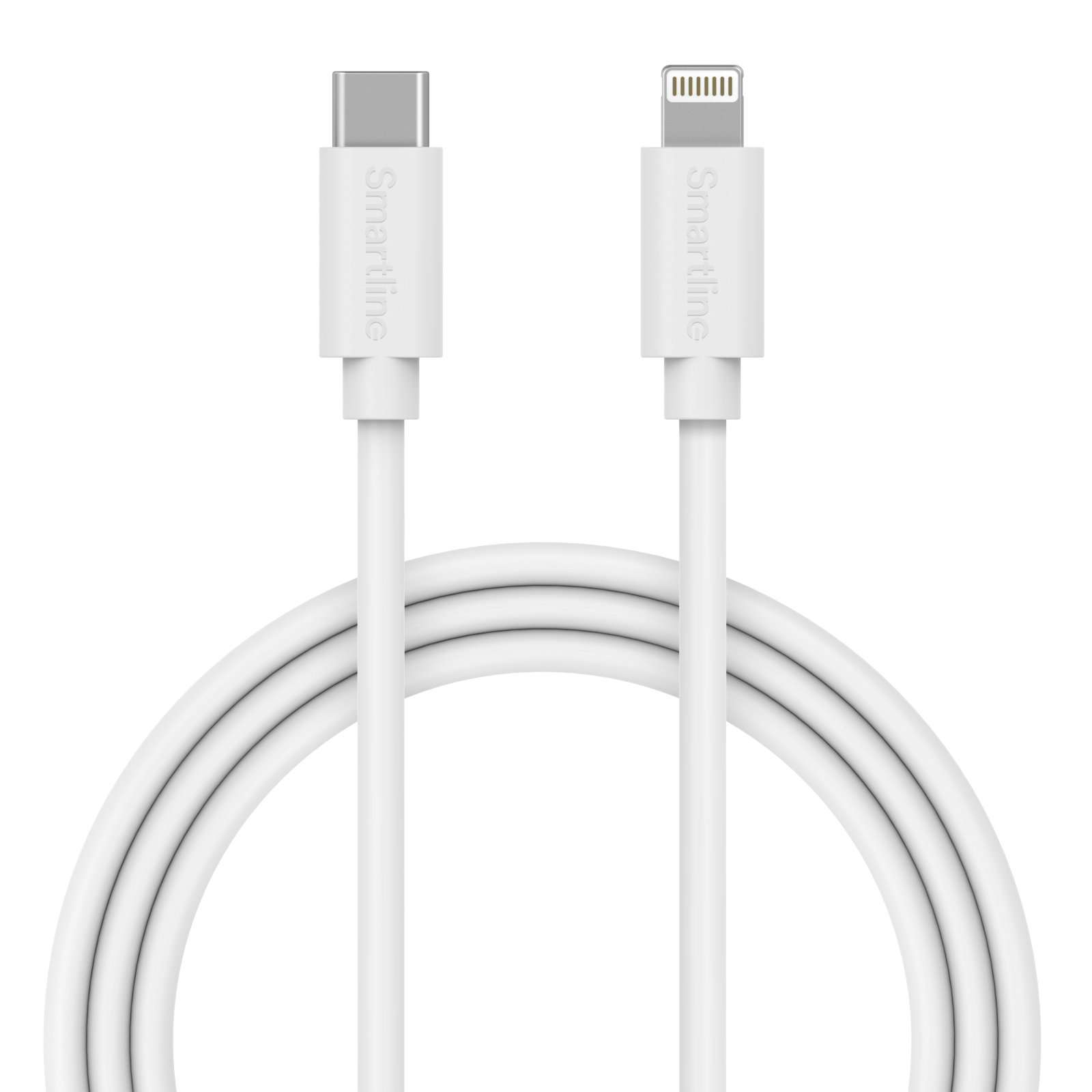 Pitkä USB-kaapeli USB-C - Lightning 2m iPad Mini 1 7.9 (2012) valkoinen