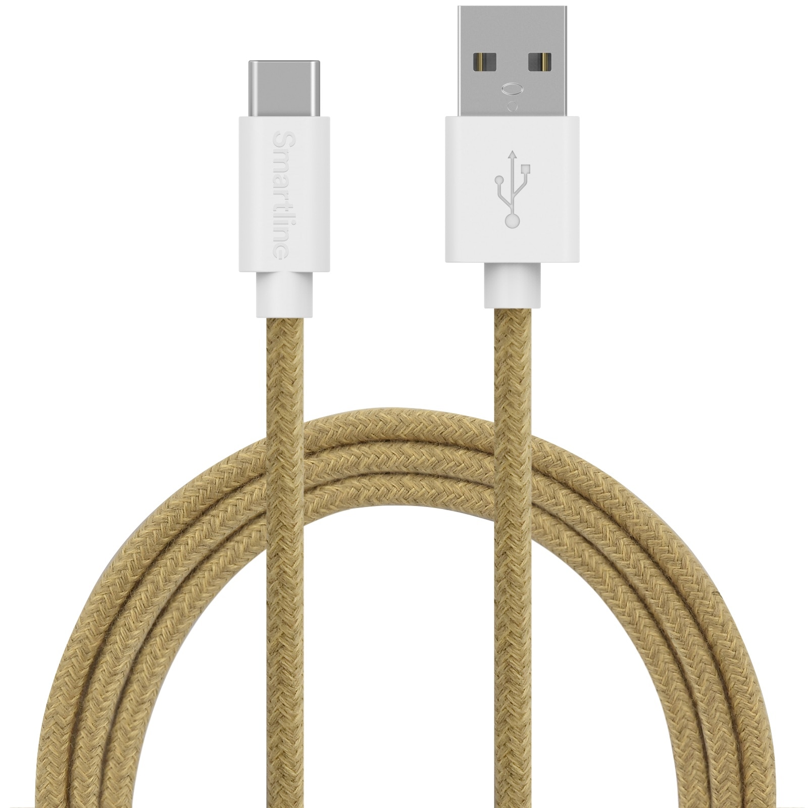 Fuzzy USB Cable USB-C 2m Sand