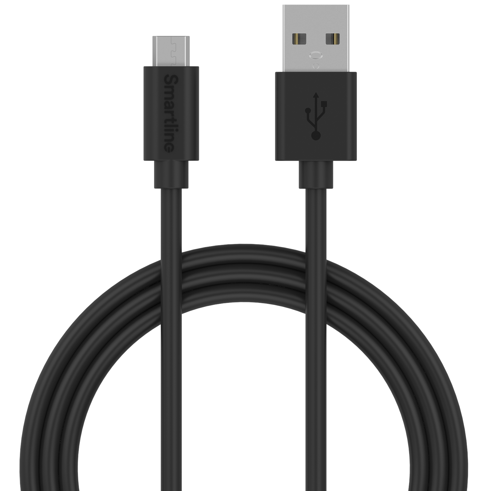 USB Cable MicroUSB 1m musta