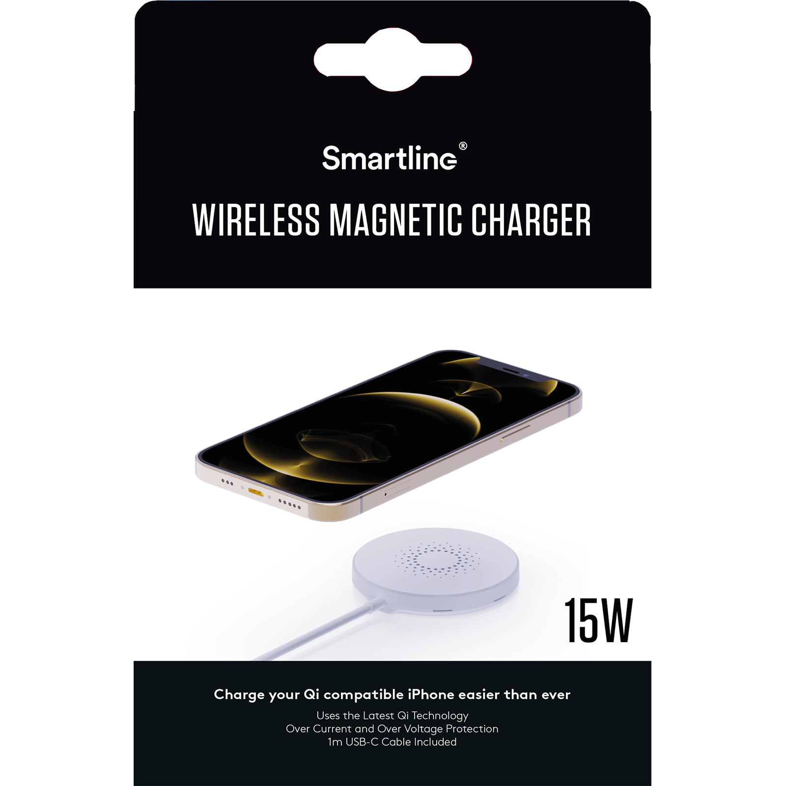 Wireless Qi Magnetic 15W valkoinen