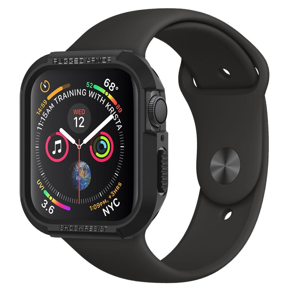 Apple Watch 45mm Series 9 Case Rugged Armor Black