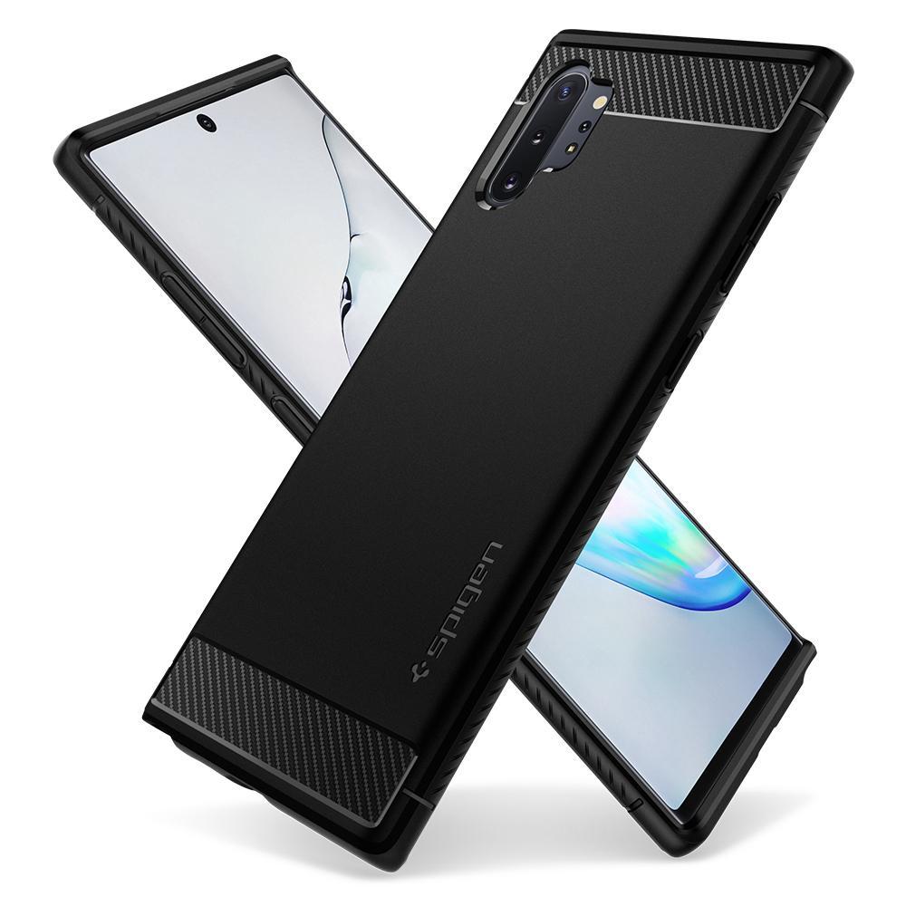 Galaxy Note 10 Plus Case Rugged Armor Black