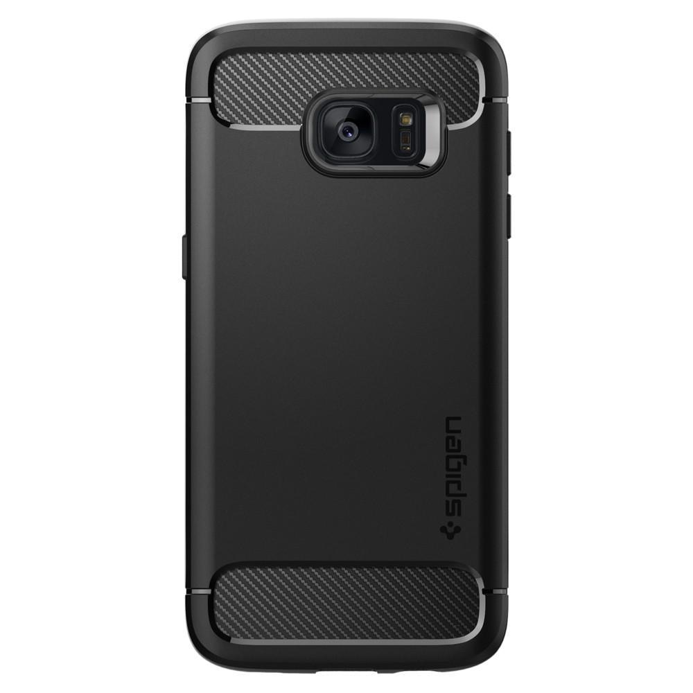 Galaxy S7 Edge Rugged Armor Case Black