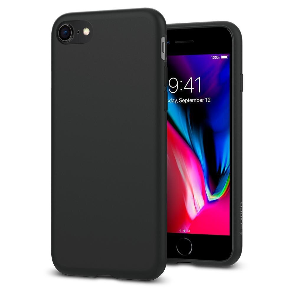 iPhone 7/8/SE Case Liquid Crystal Matte Black