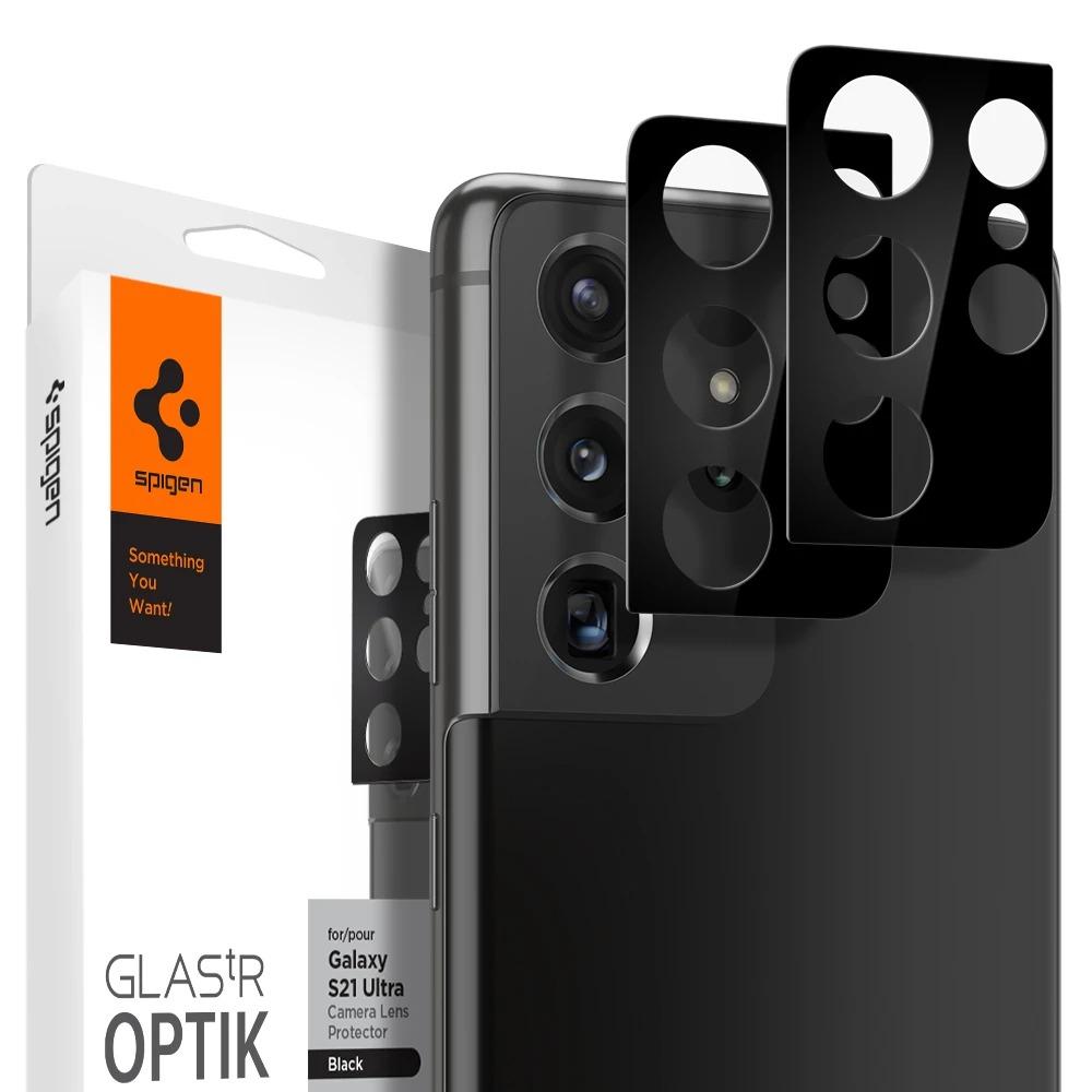 Ultra Optik Lens Protector Black (2-pack) Samsung Galaxy S21 Ultra Musta