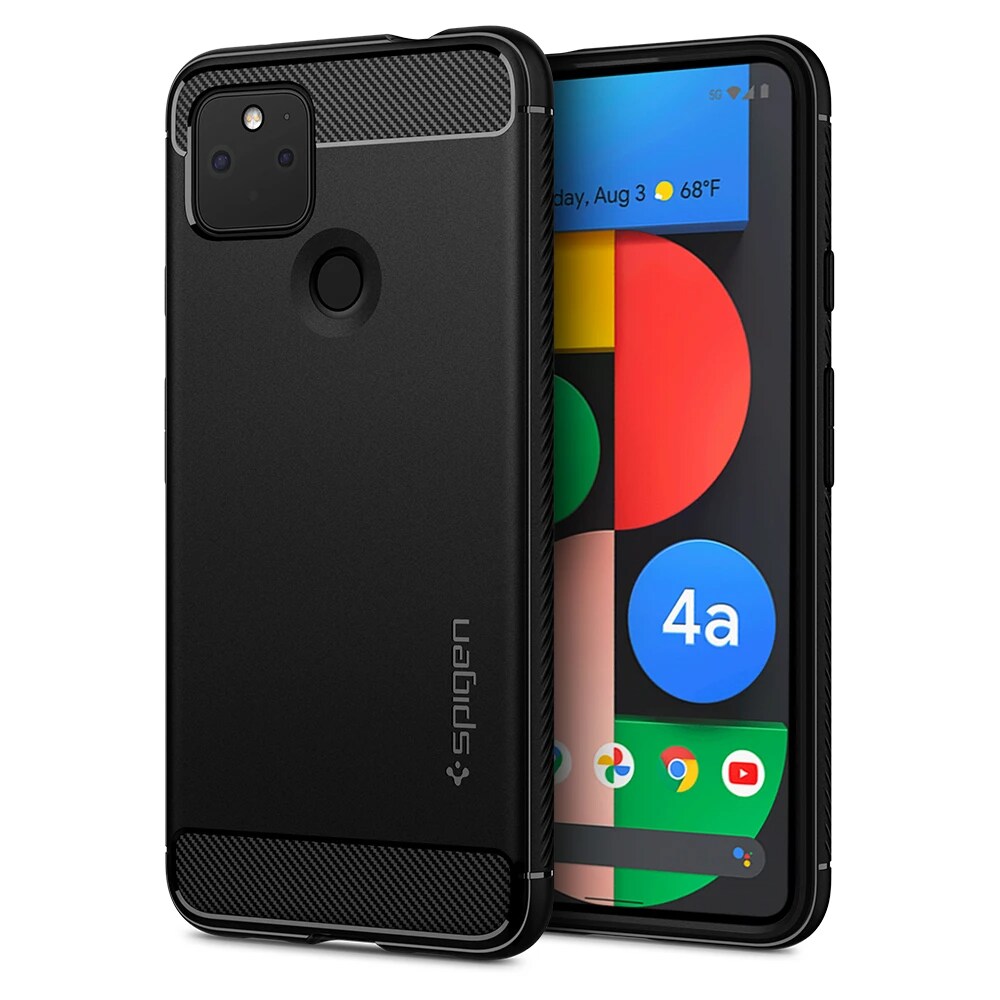Google Pixel 4a 5G Case Rugged Armor Black
