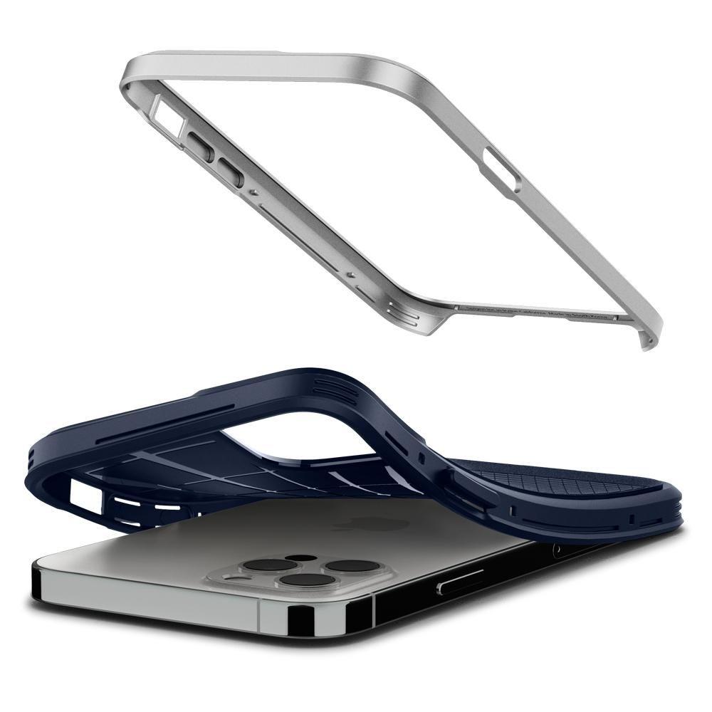 iPhone 12/12 Pro Case Neo Hybrid Satin Silver