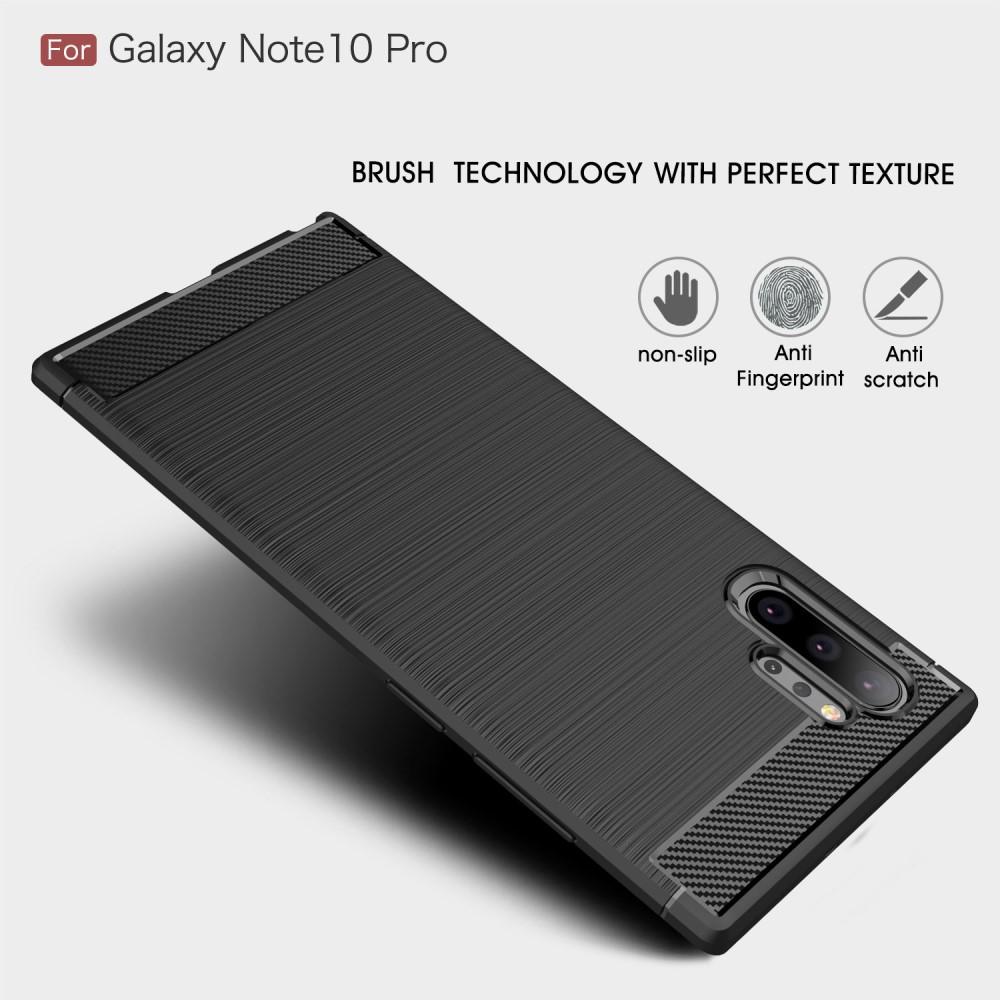 Brushed TPU Kuori Galaxy Note 10 Plus Black