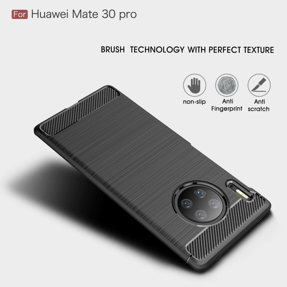 Huawei Mate 30 Pro Kuori TPU Brushed Musta