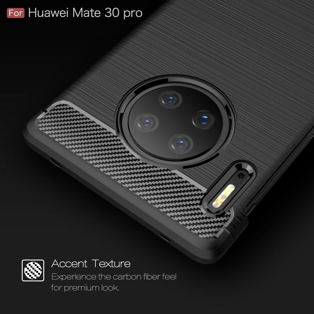 Huawei Mate 30 Pro Kuori TPU Brushed Musta