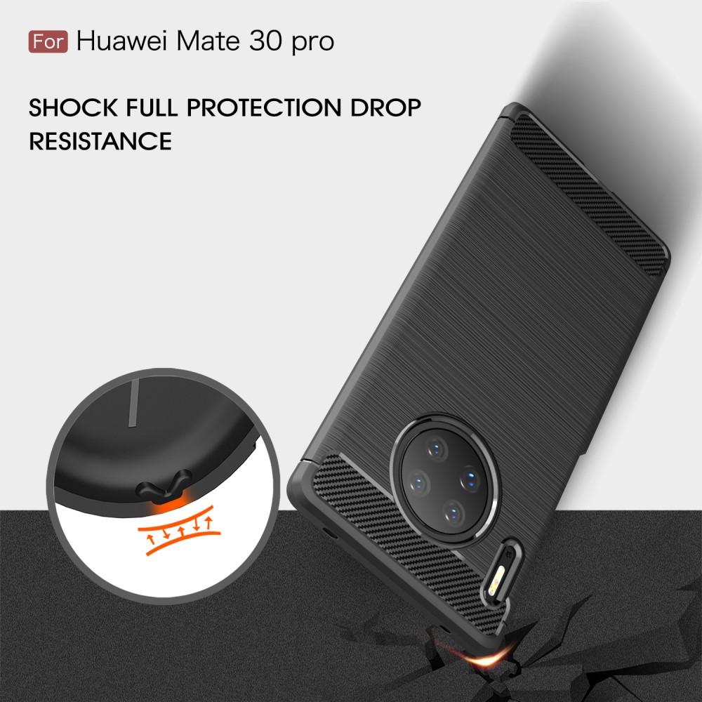 Huawei Mate 30 Pro Kuori TPU Brushed Musta