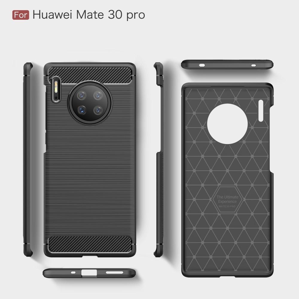 Huawei Mate 30 Pro Kuori TPU Brushed Musta