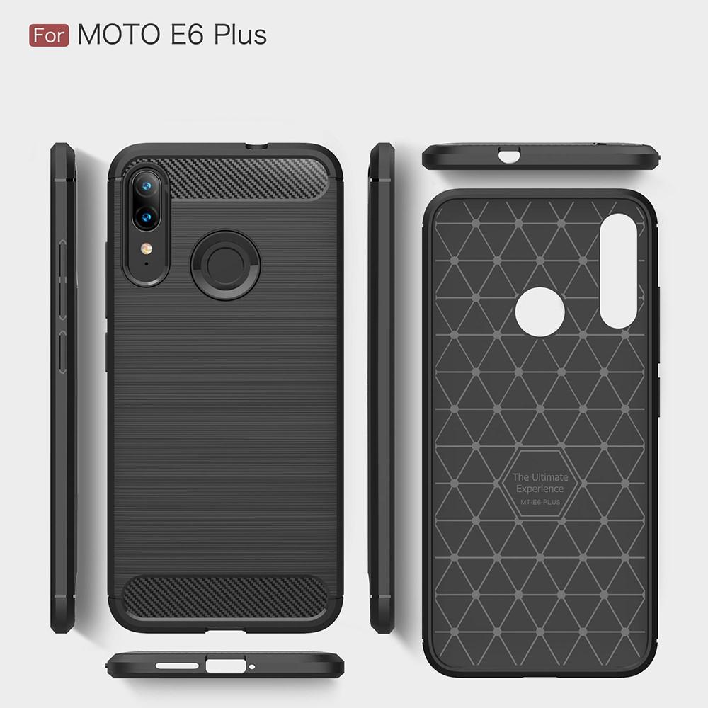 Brushed TPU Kuori Motorola Moto E6 Plus Black