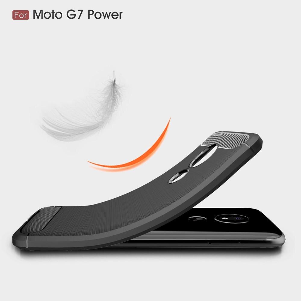 Brushed TPU Kuori Motorola Moto G7 Power Black