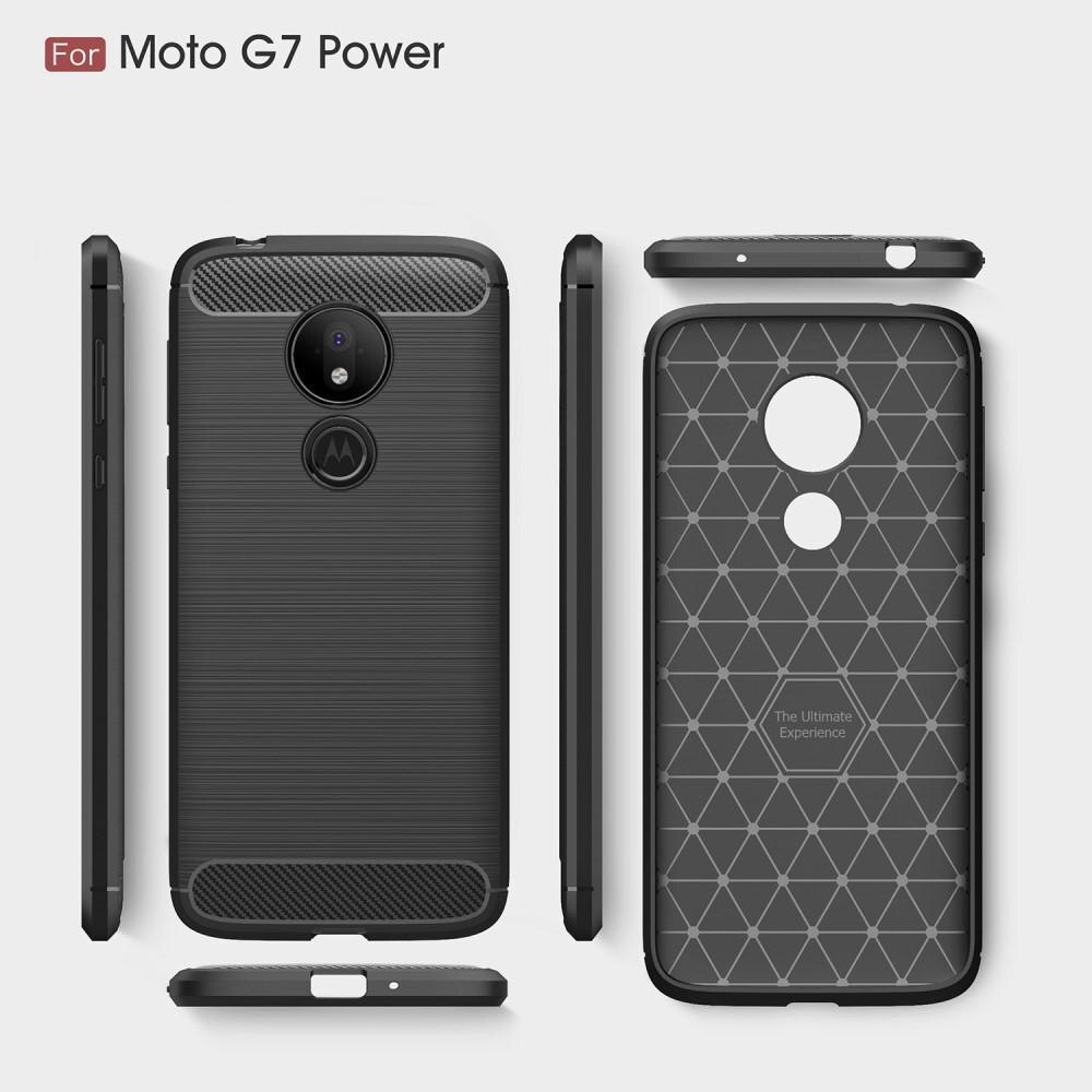 Brushed TPU Kuori Motorola Moto G7 Power Black