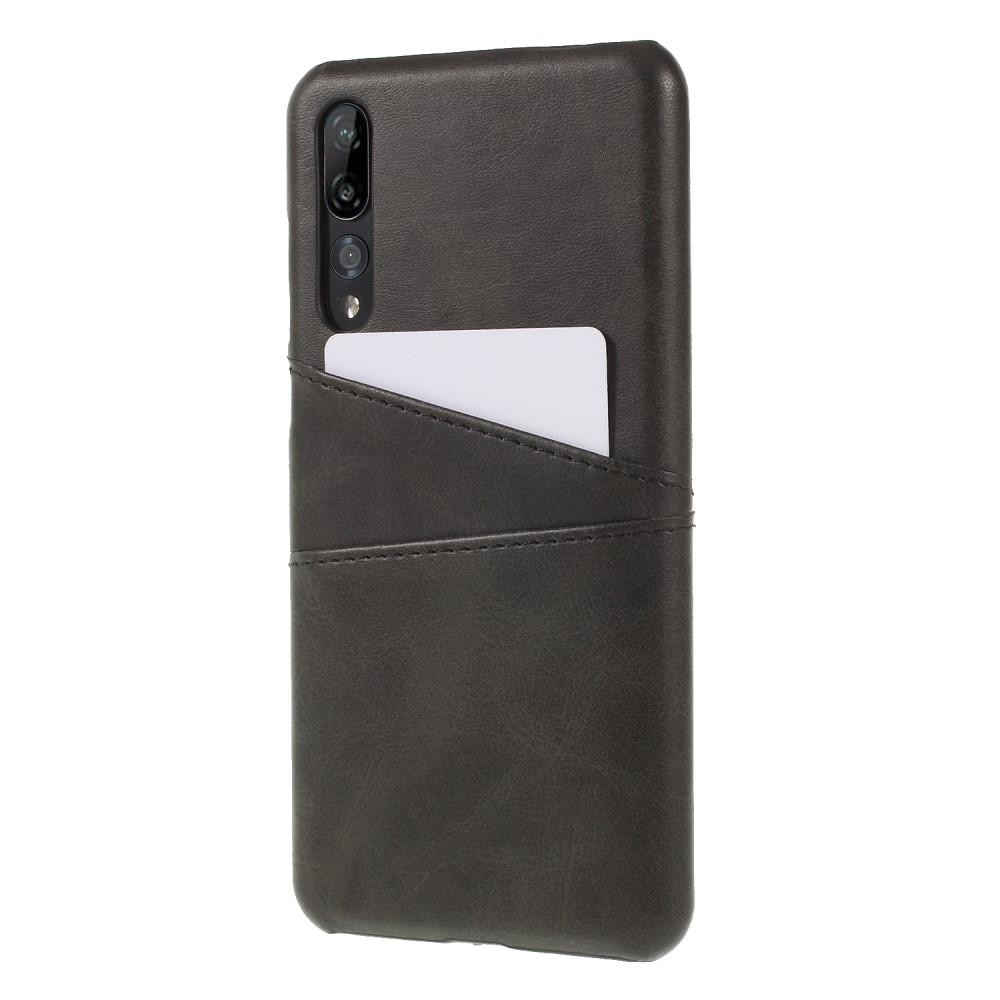 Card Slots Case Huawei P20 Pro musta