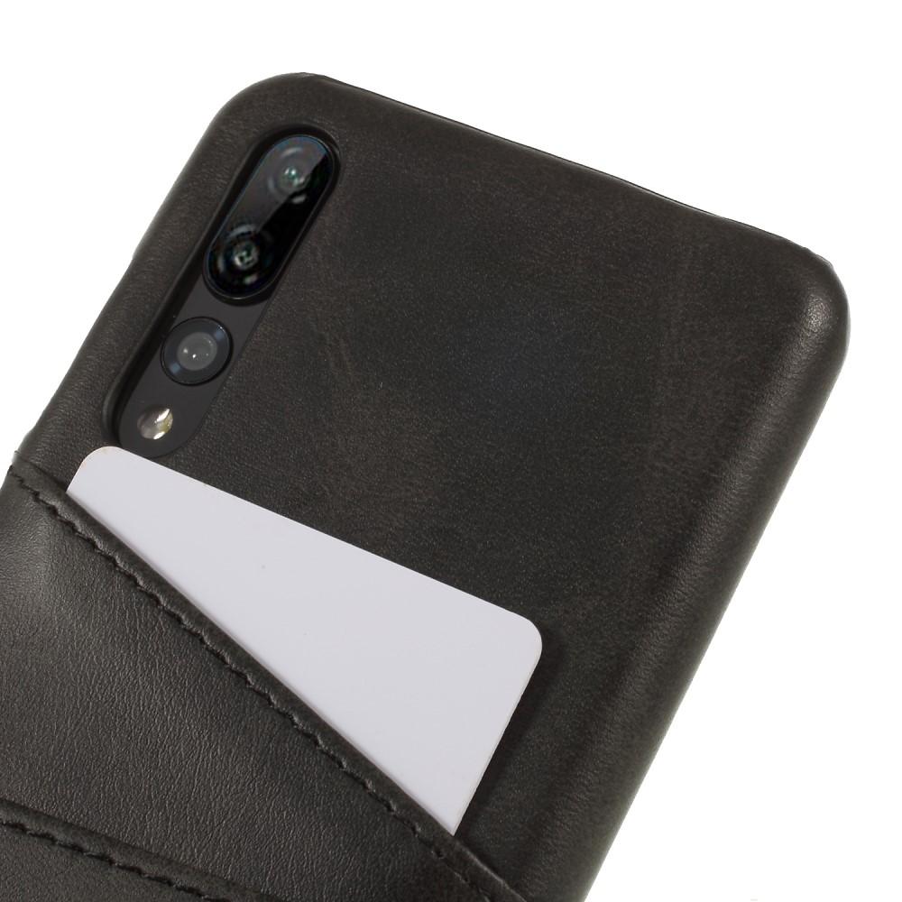 Card Slots Case Huawei P20 Pro musta