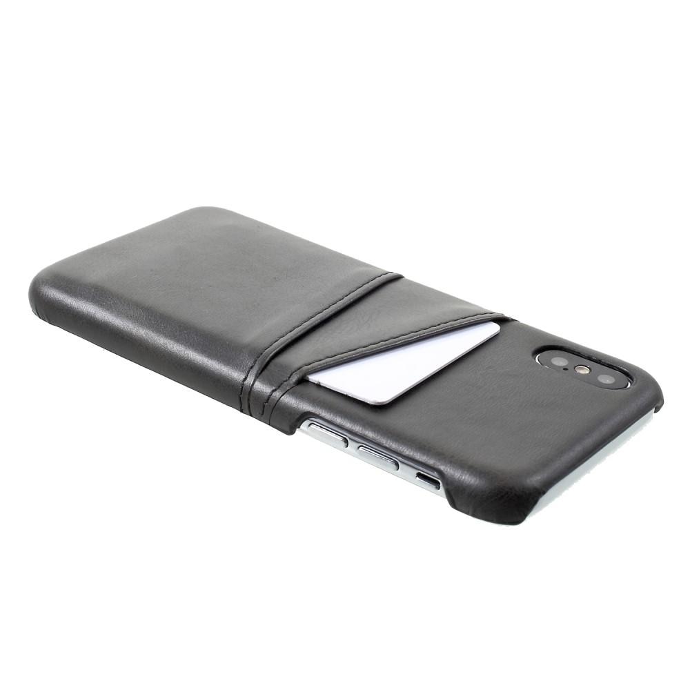 Card Slots Case iPhone X/Xs musta