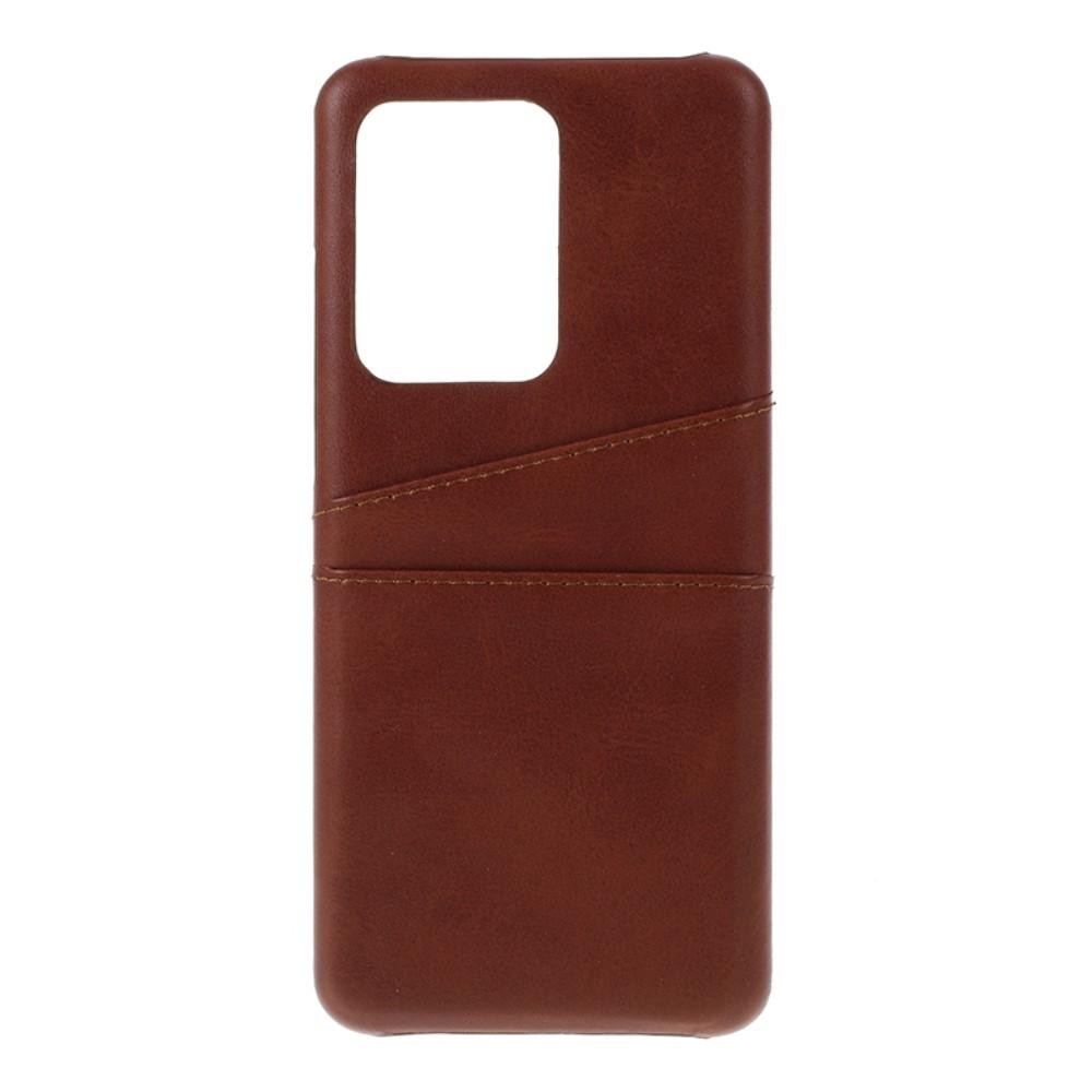 Card Slots Case Samsung Galaxy S20 Ultra ruskea