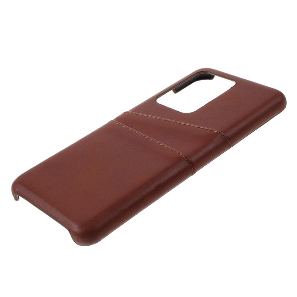 Card Slots Case Samsung Galaxy S20 Ultra ruskea