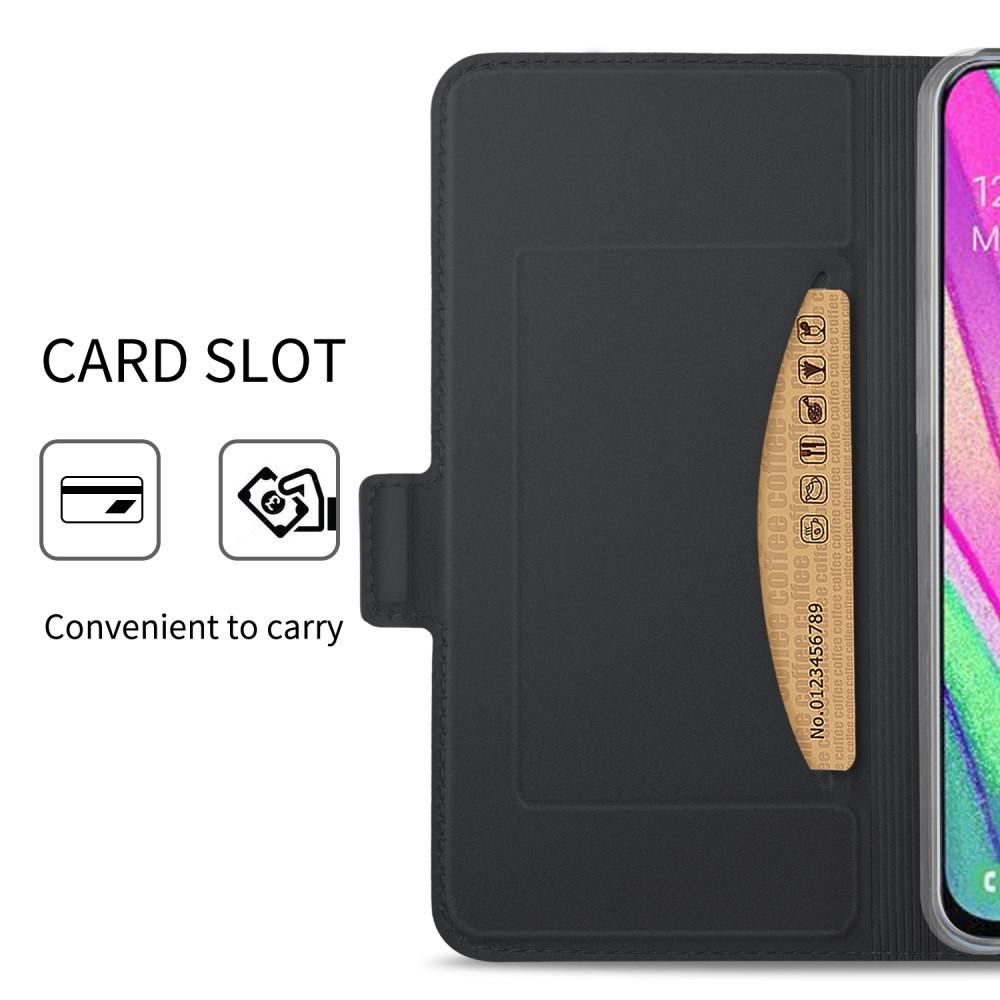 Slim Card Wallet Galaxy A40 musta